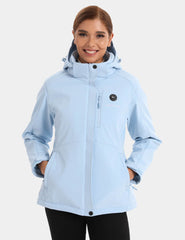 Women's Heated Jacket 7.4V - Blue/ Light Grey/ Navy/ Burgundy, W2168