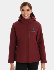 Women's Heated Jacket 7.4V - Blue/ Light Grey/ Navy/ Burgundy, W2168