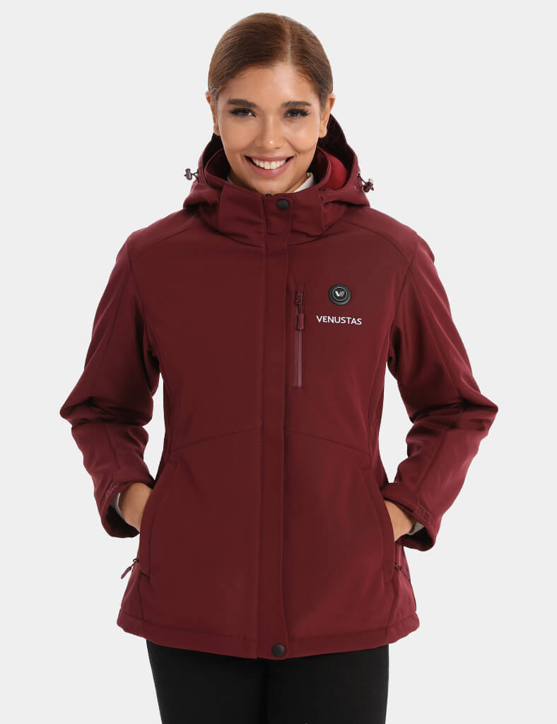 Women's Heated Jacket 7.4V - Blue/ Light Grey/ Navy/ Burgundy