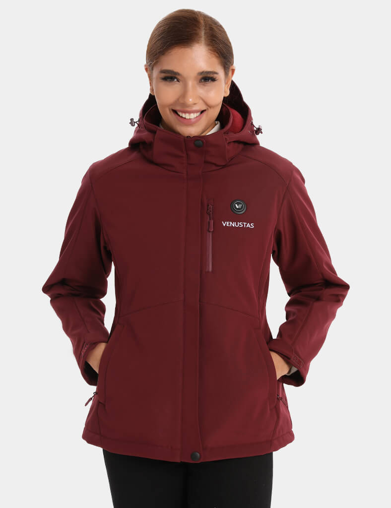 Women's Heated Jacket 7.4V - Blue/ Light Grey/ Navy/ Burgundy, W2168