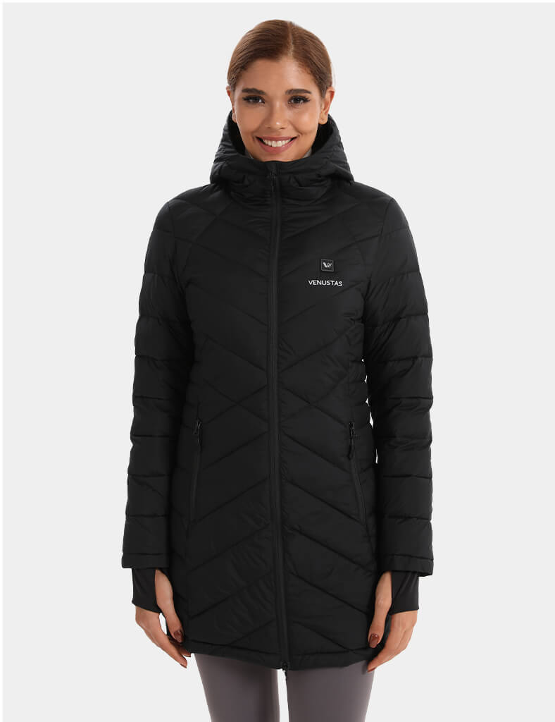 Heated Long Down Jacket 7.4V For Women