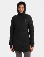 Heated Long Down Jacket 7.4V For Women, W62