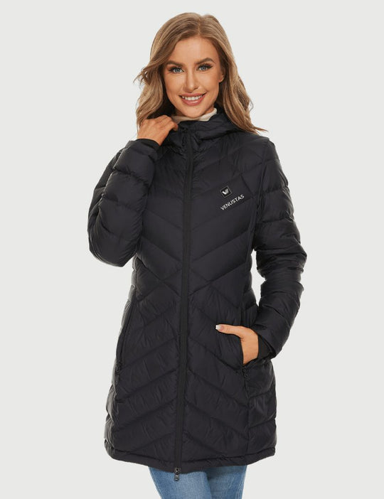 Heated Long Down Jacket 7.4V For Women