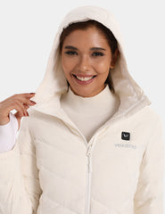 Heated Long Down Jacket 7.4V For Women - New Colors