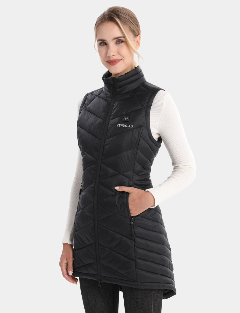 Women's Heated Long Puffer Vest 7.4V, W24L