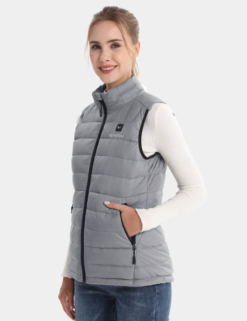 Women's Recycled Heated Lightweight Down Vest 7.4V