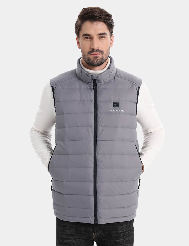 Men's Recycled Heated Lightweight Down Vest 7.4V