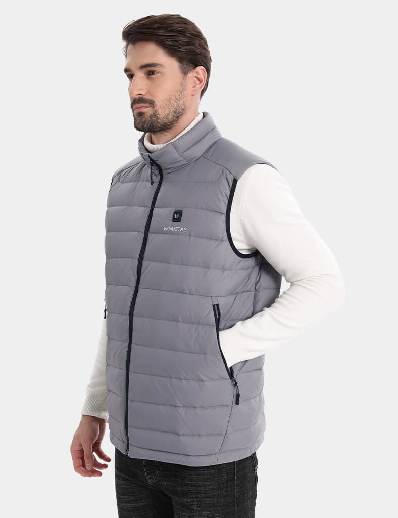 Men's Recycled Heated Lightweight Down Vest 7.4V