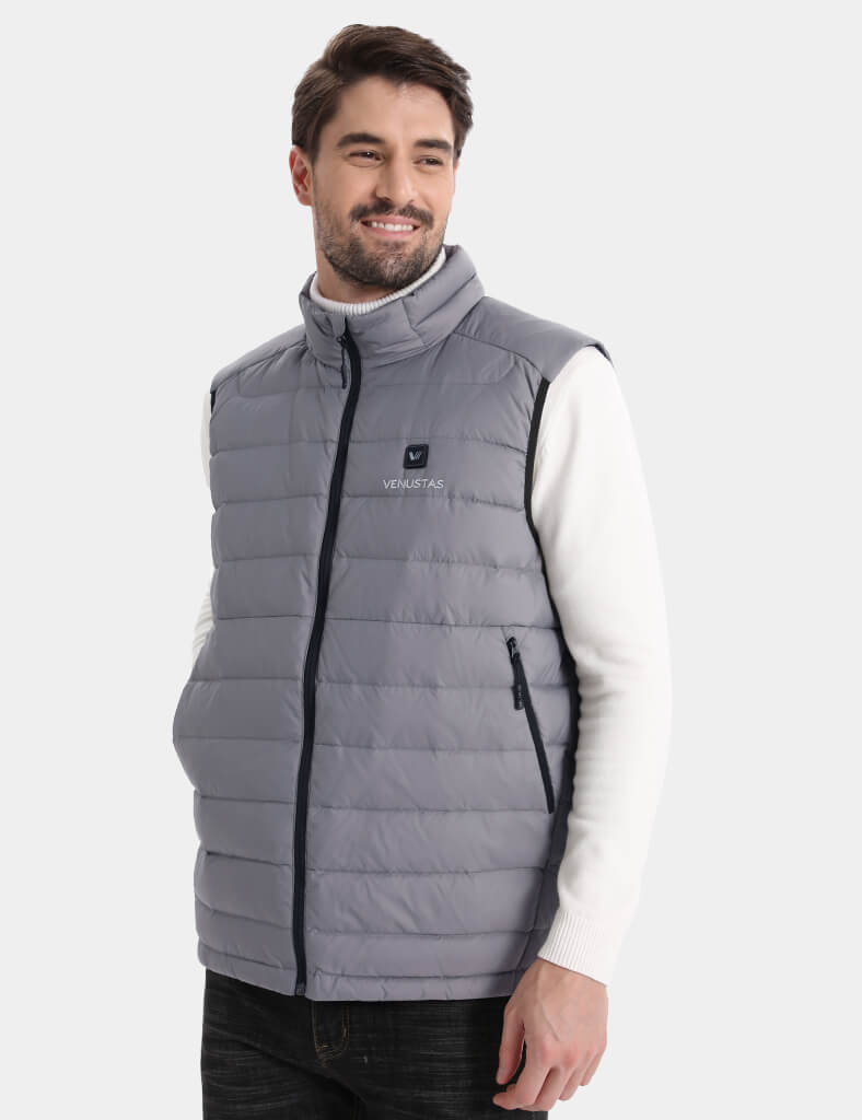 Men's Recycled Heated Lightweight Down Vest 7.4V