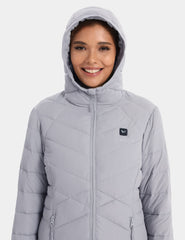 Women's Heated Recycled Puffer Jacket 7.4V - Grey