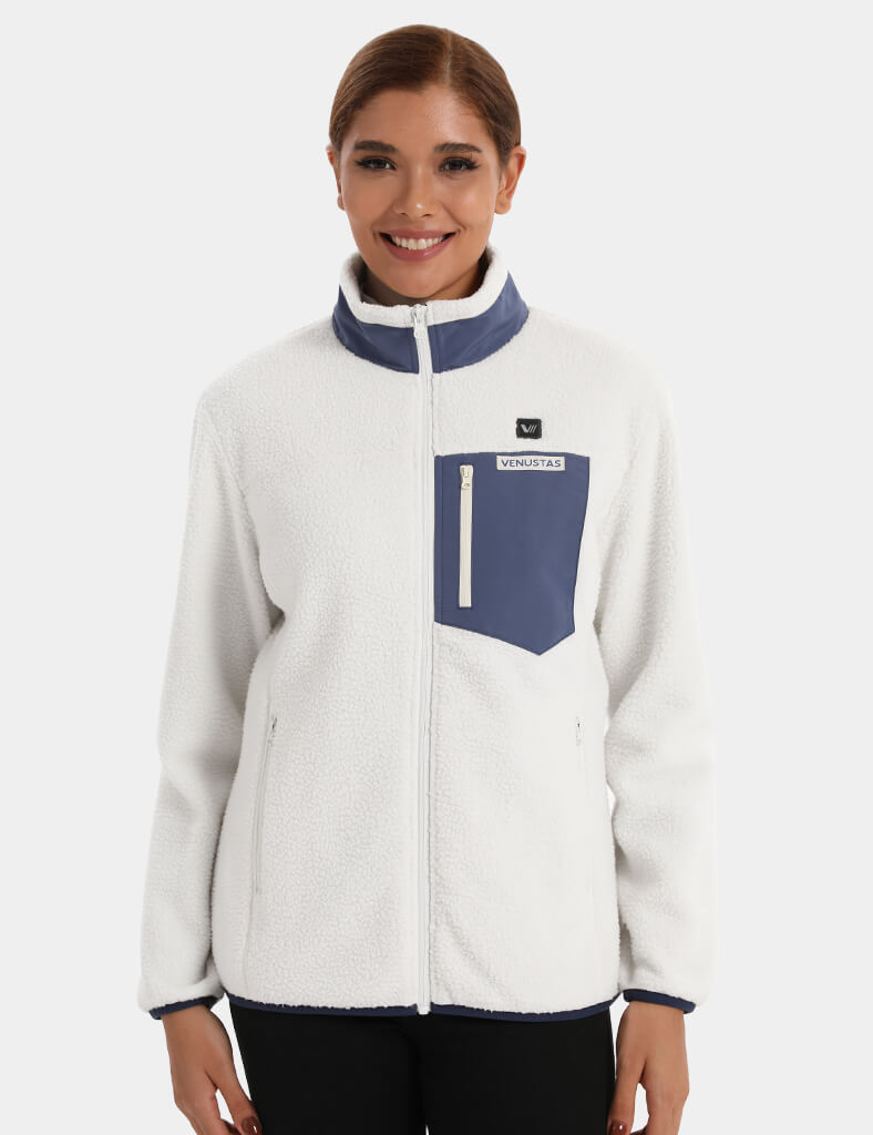 Women's Colorblock Heated Recycled Fleece Jacket 7.4V