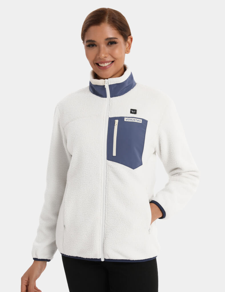 Women's Colorblock Heated Recycled Fleece Jacket 7.4V