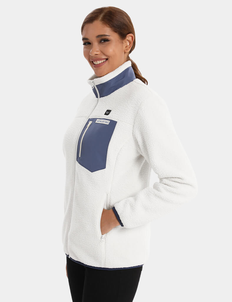 Women's Colorblock Heated Recycled Fleece Jacket 7.4V