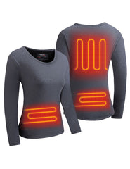 [Final Sale] Heated Thermal Underwear Shirt For Women, 5V [L,XL]