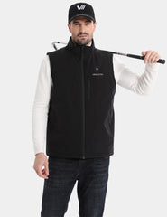 Men's Recycled Heated Softshell Golf Vest 7.4V, M41