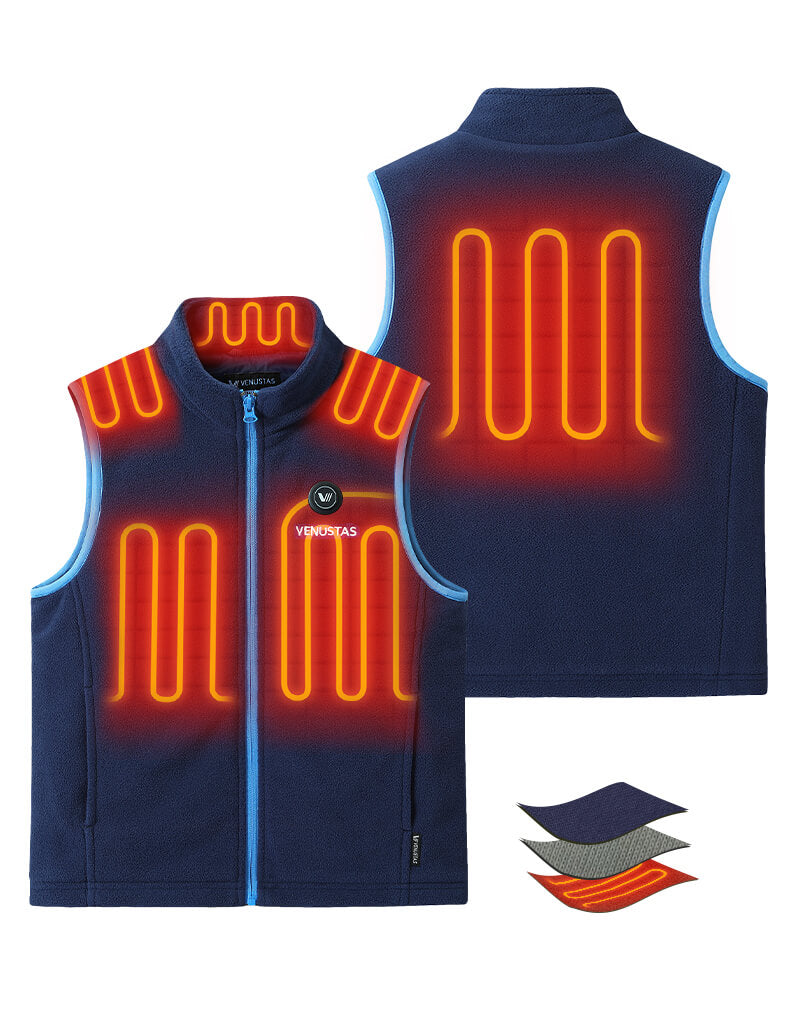 Girl's Heated Fleece Vest 7.4V