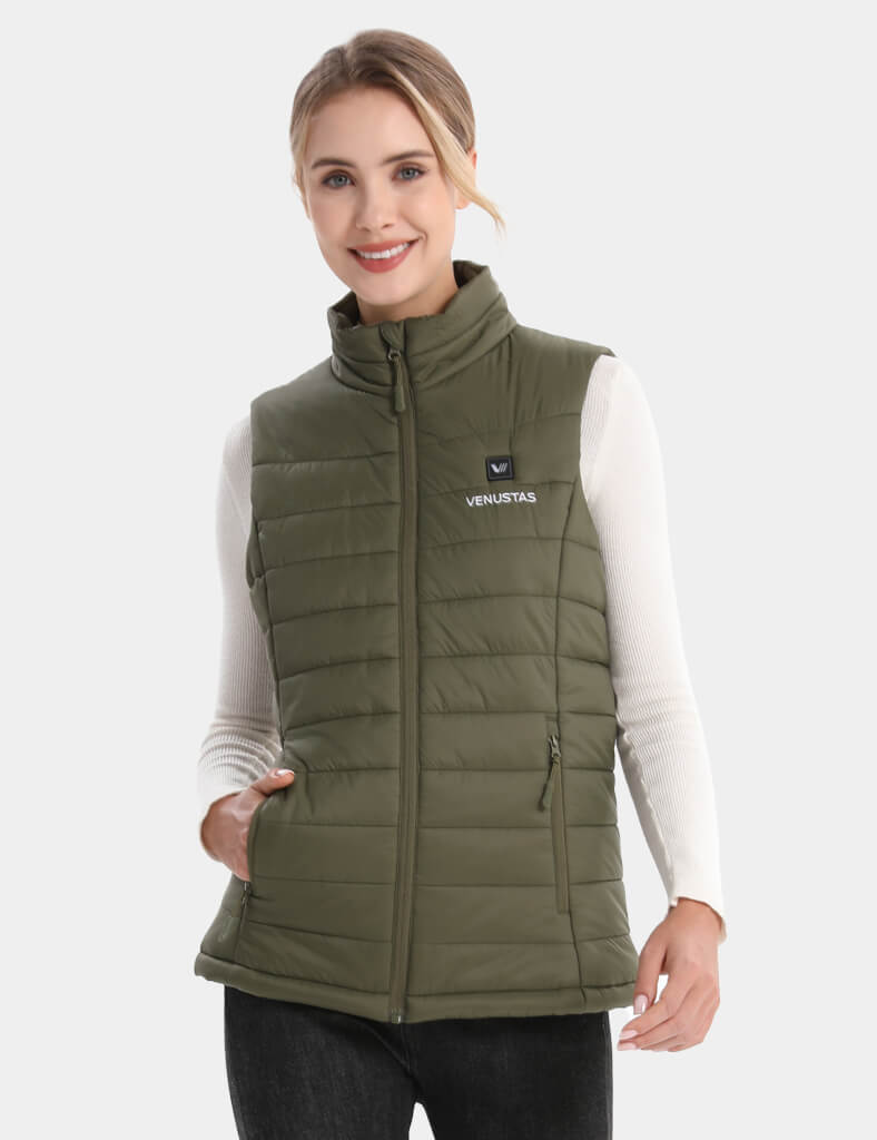 Women's Classic Heated Vest 7.4V - Navy/ Moss/ Harbon Blue