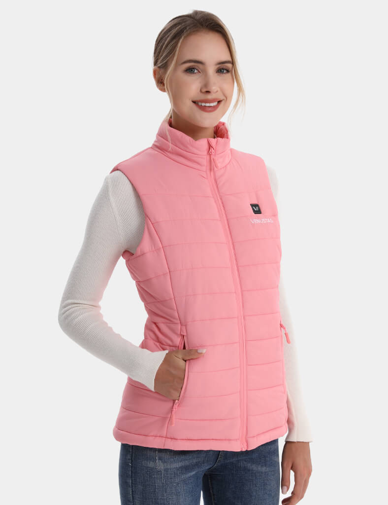 Women's Classic Heated Vest 7.4V - Milk White/ Light Grey/ Burgundy/ Pink