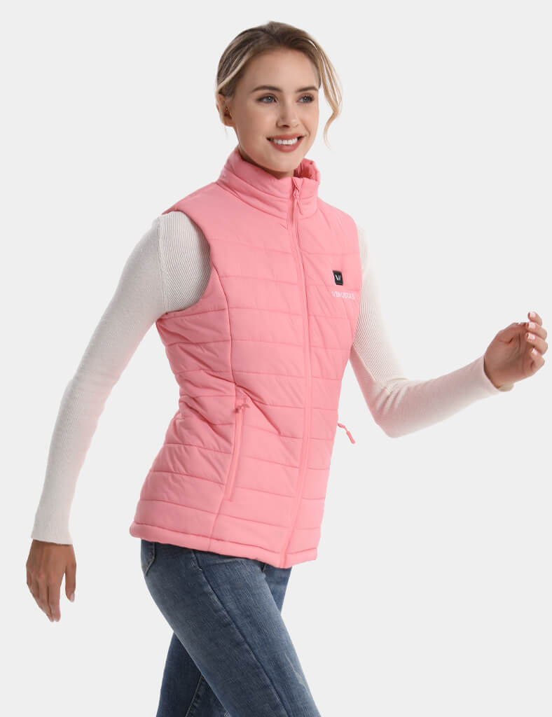 Women's Classic Heated Vest 7.4V - Milk White/ Light Grey/ Burgundy/ Pink, W2118