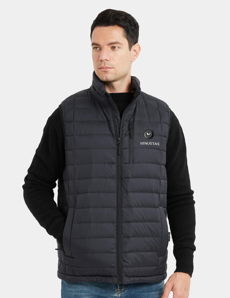 Men's Heated Vest with Stand Collar