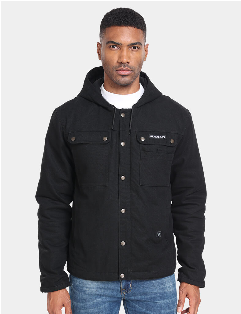 Men’s Heated Canvas Work Jacket 12V, M69 [S,M,L,2XL,3XL]