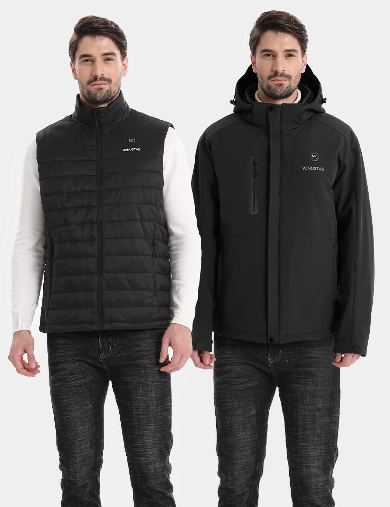 [Bundle Deal] Men's Heated Jacket 7.4V & Men's Heated Vest 7.4V