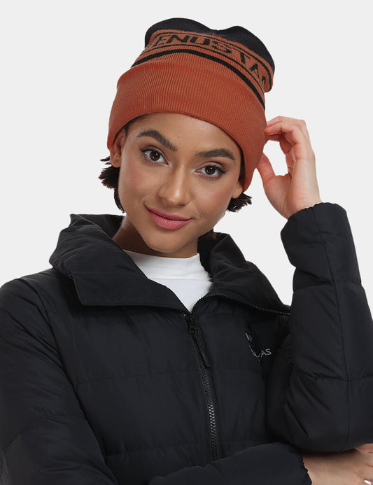 Venustas Knit Beanie-Rust