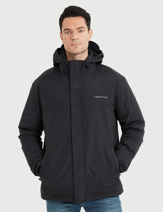 [Final Sale] Men's 3-in-1 Heated Down Jacket 7.4V [S,M,L,2XL,XL,3XL]