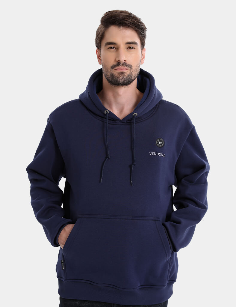 Pullover Heated Hoodie for Unisex with Heating Pockets 7.4V