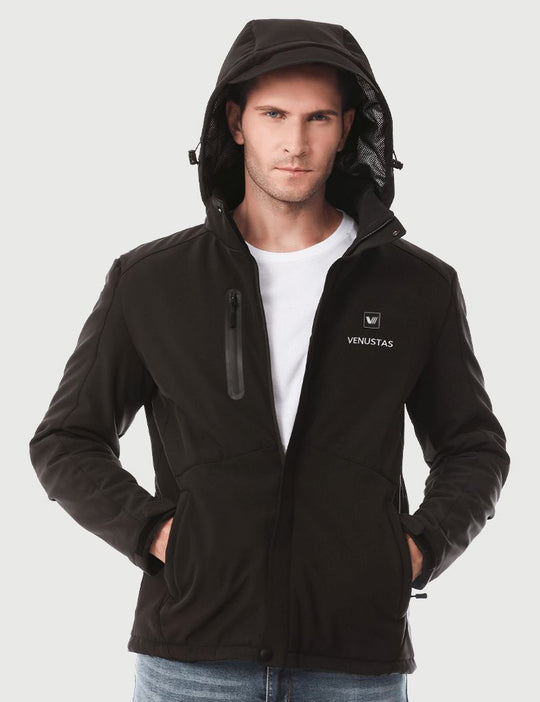 [Upgraded] Men’s Heated Jacket 7.4V (Up to 13 Heating Hours)