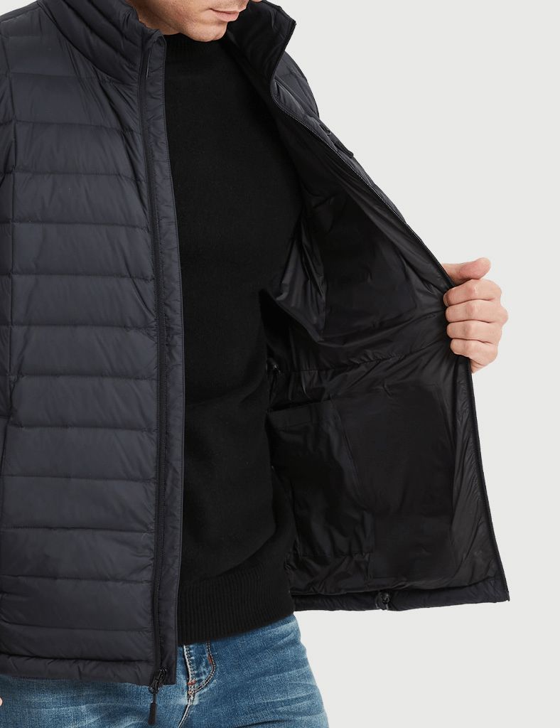 Men's Heated Vest with Stand Collar