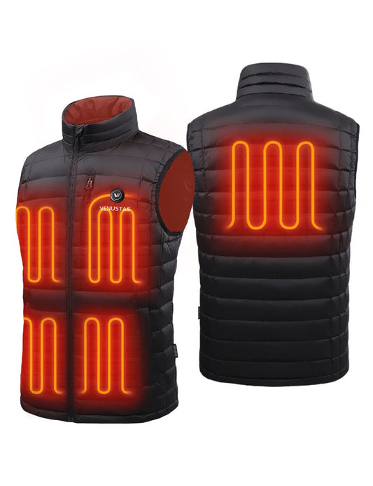 Men's Heated Vest with Stand Collar