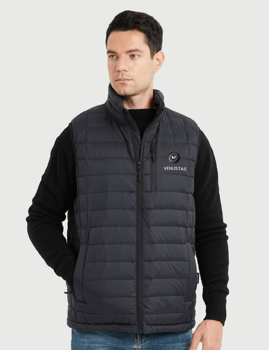 [Open Box] Men’s Heated Vest with Stand Collar 7.4V[L,XL]