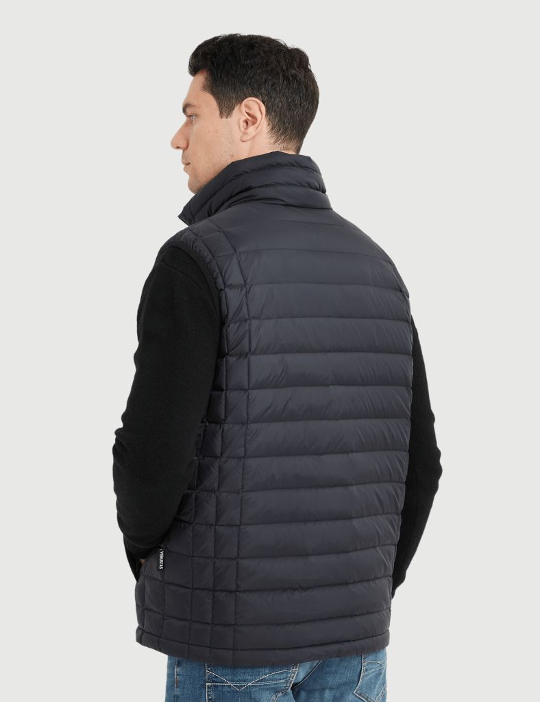 Men's Heated Vest with Stand Collar