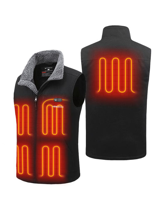 Men’s Heated Canvas Vest 12V with Dual Control