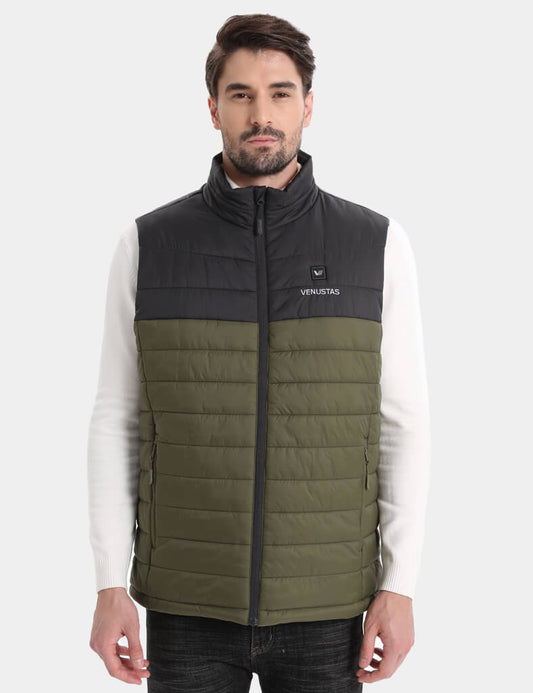 Men's Classic Heated Vest 7.4V - Olive Grill/ Grey Heather Grill, M2118