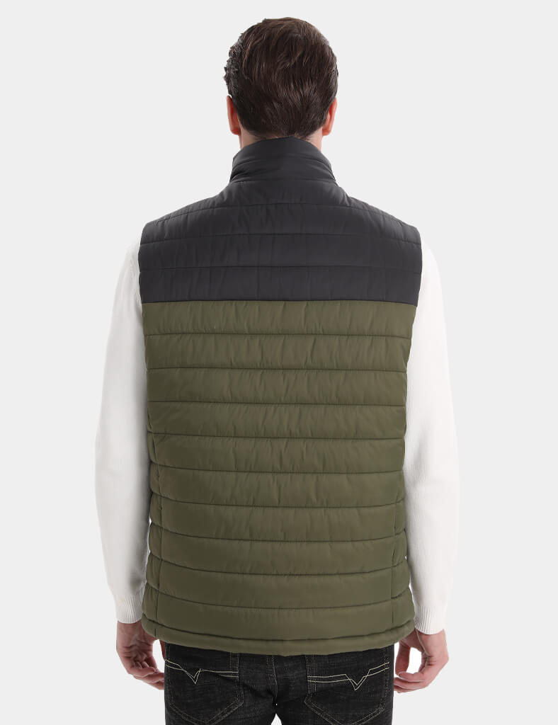 Men's Classic Heated Vest 7.4V - Olive Grill/ Grey Heather Grill, M2118