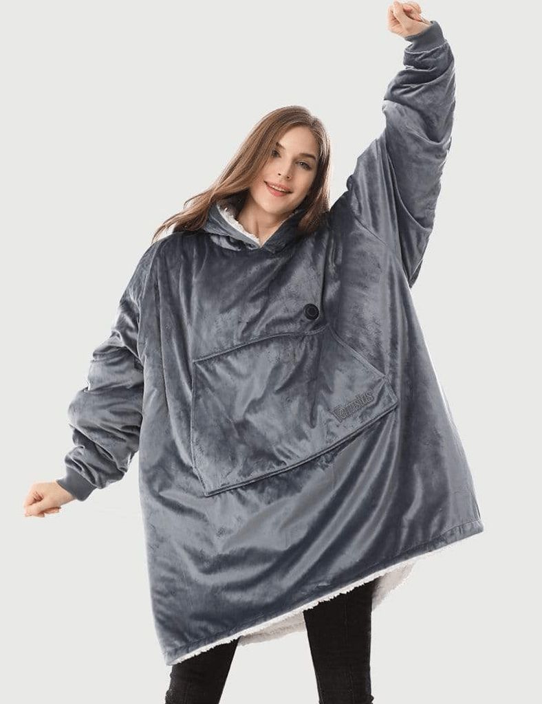 Oversized Heated Wearable Blanket Hoodie 7.4V