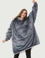 [Final Sale] Oversized Heated Wearable Blanket Hoodie 7.4V