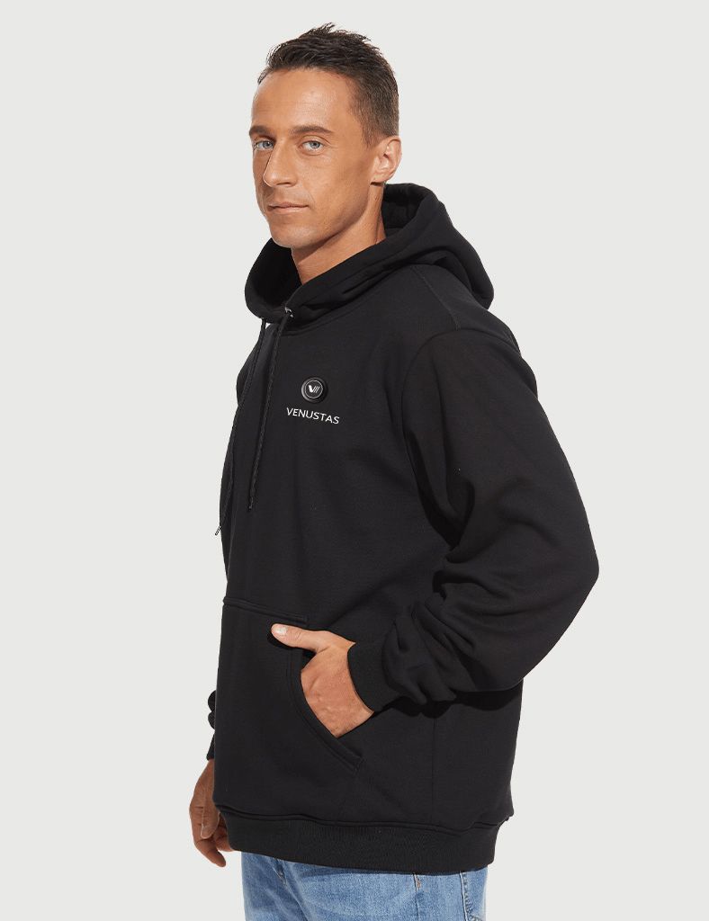 Pullover Heated Hoodie for Unisex with Heating Pockets 7.4V