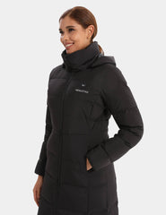 Women's Maxi Heated Recycled Down Jacket 7.4V, EW74