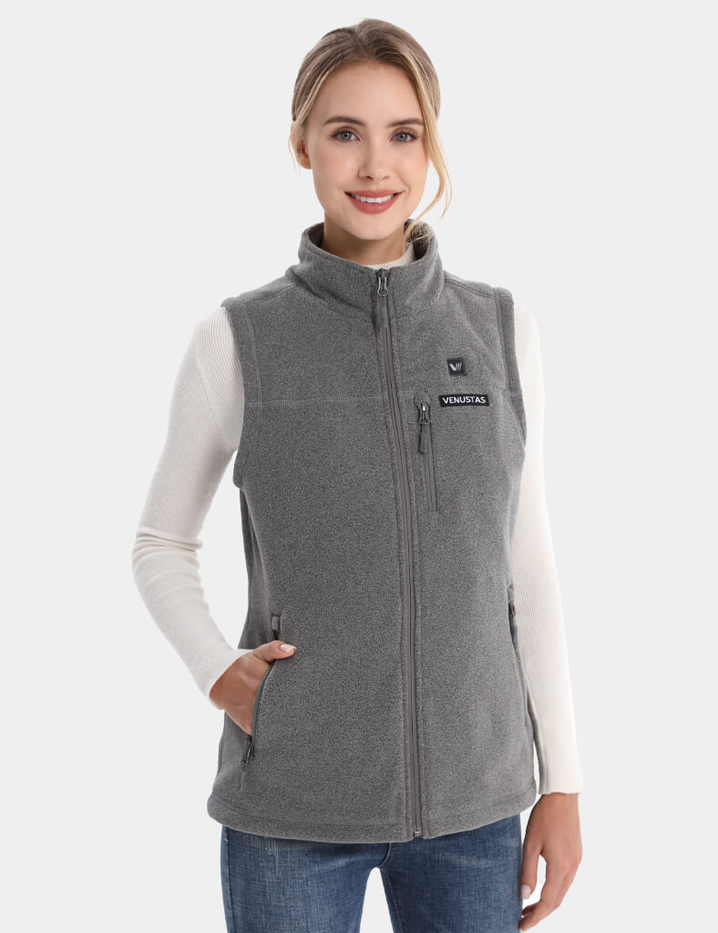 Women’s Heated Recycled Fleece Vest 7.4V, EW22