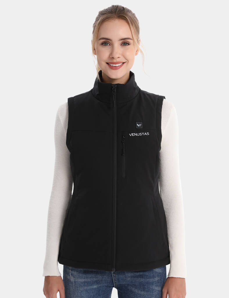 Women's Recycled Heated Softshell Golf Vest 7.4V, W42