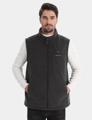 Men’s Heated Recycled Fleece Vest 7.4V - Dark Grey/ Navy