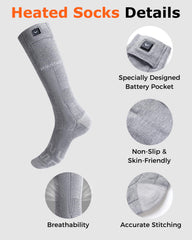 Unisex Heated Socks 7.4V (with Half-Foot Coverage), S11