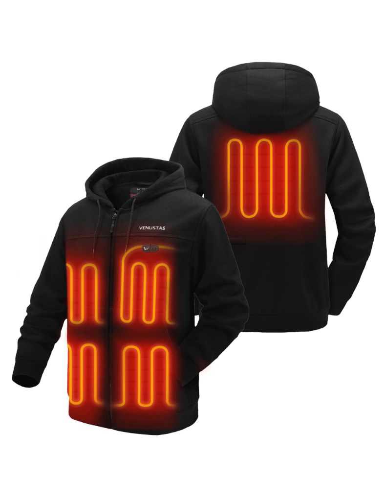 Unisex Dual Control Heated Fleece Hoodie