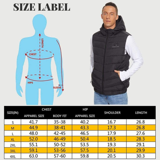 [Bundle Deal] Men’s Heated Down Vest 7.4V With Detachable Hood & Women’s Heated Down Vest 7.4V With Detachable Hood