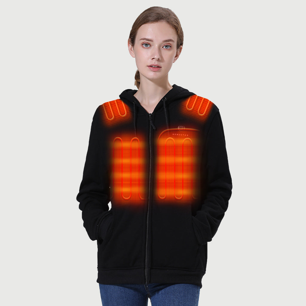 Venustas [Open Box] Zipper up Heated Hoodie for Unisex 7.4V [XS,XL]