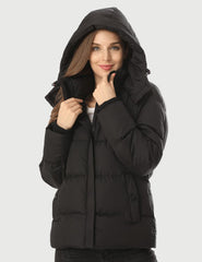 [Open Box] Upgrade Women's Heated Coat 7.4V with 90% Down Insulation [S,M,L,XL]