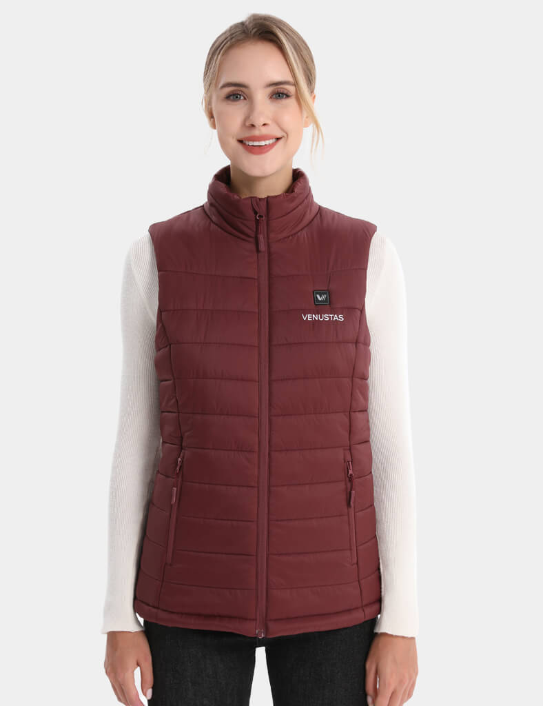 Women's Classic Heated Vest 7.4V - Milk White/ Light Grey/ Burgundy/ Pink